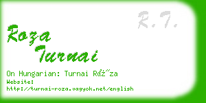 roza turnai business card